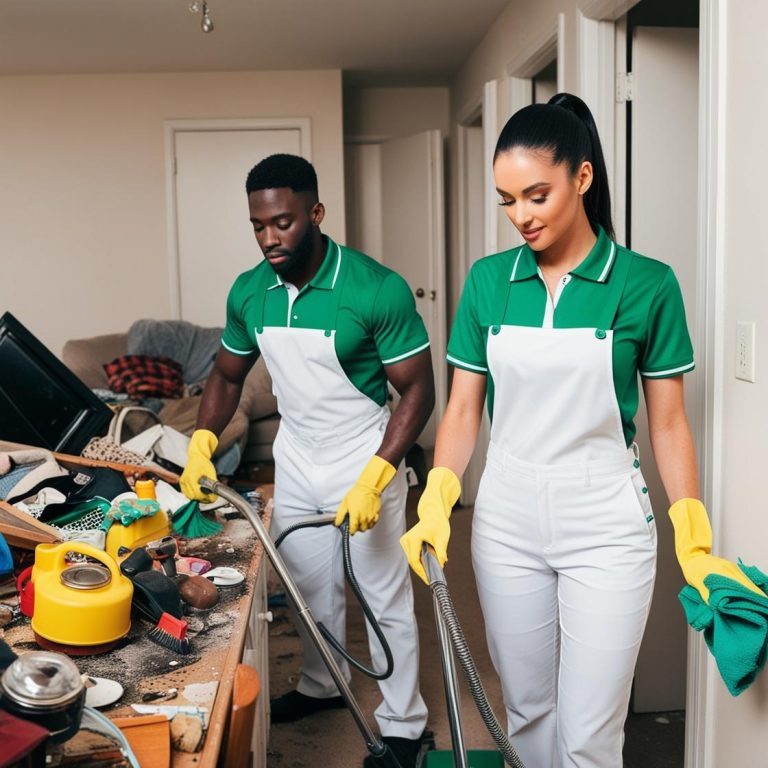 Professional cleaners deep last-minute cleaning in Berlin, Germany